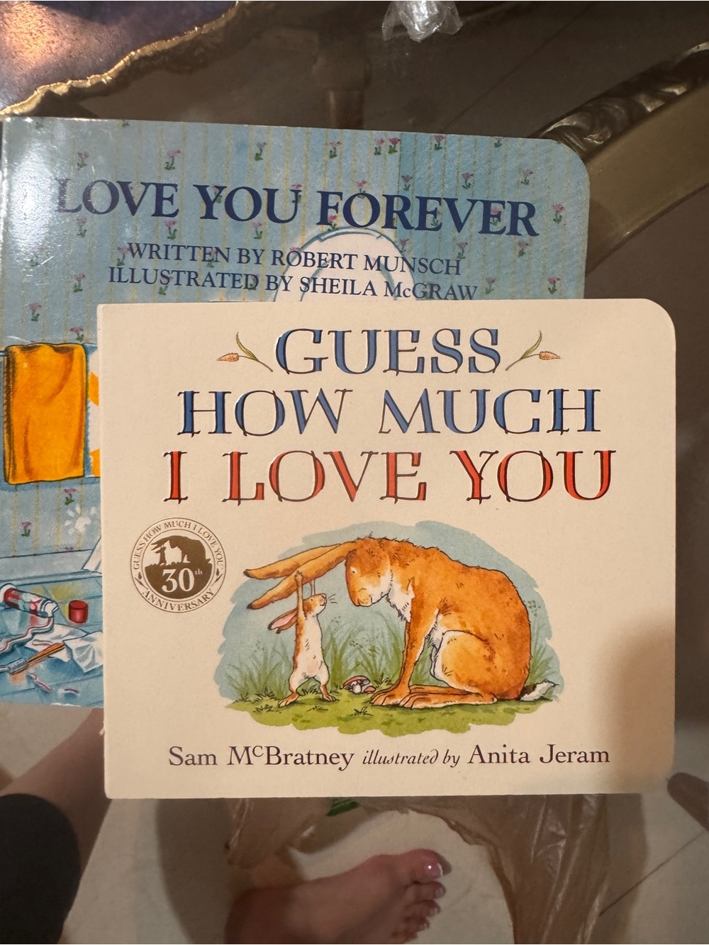 Source Unknown Guess How Much I Love You Cream and Blue Children's Board Book